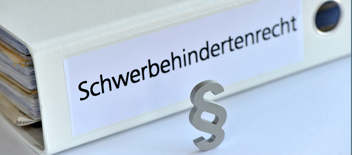 Aktenordner mit dem Titel Schwerbehindertenrecht