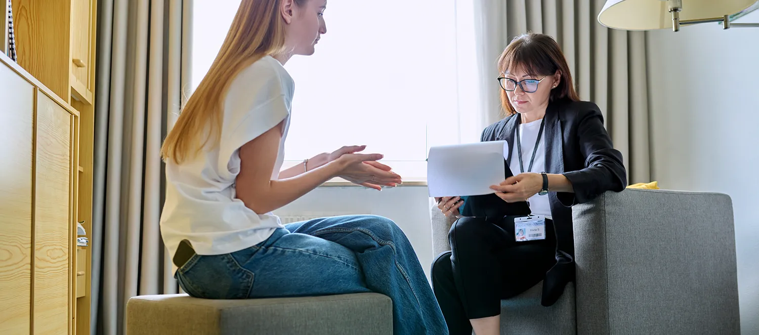 Beratungsgespräch mit Patientin